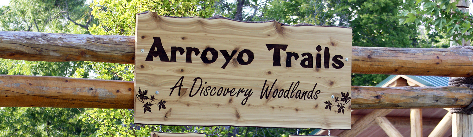 Arroyo main sign Arroyo Trails